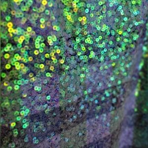 Plaid Sequin Pencil Skirt with side slits